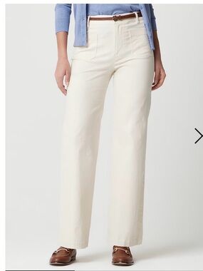 J.Crew Lizzie high-rise patch-pocket wide-leg pant